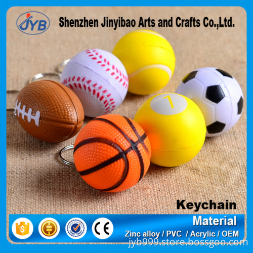 custom various cute soft anti stress ball toys keychain